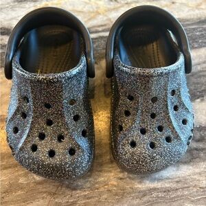 CROCS Kids Glittery Black